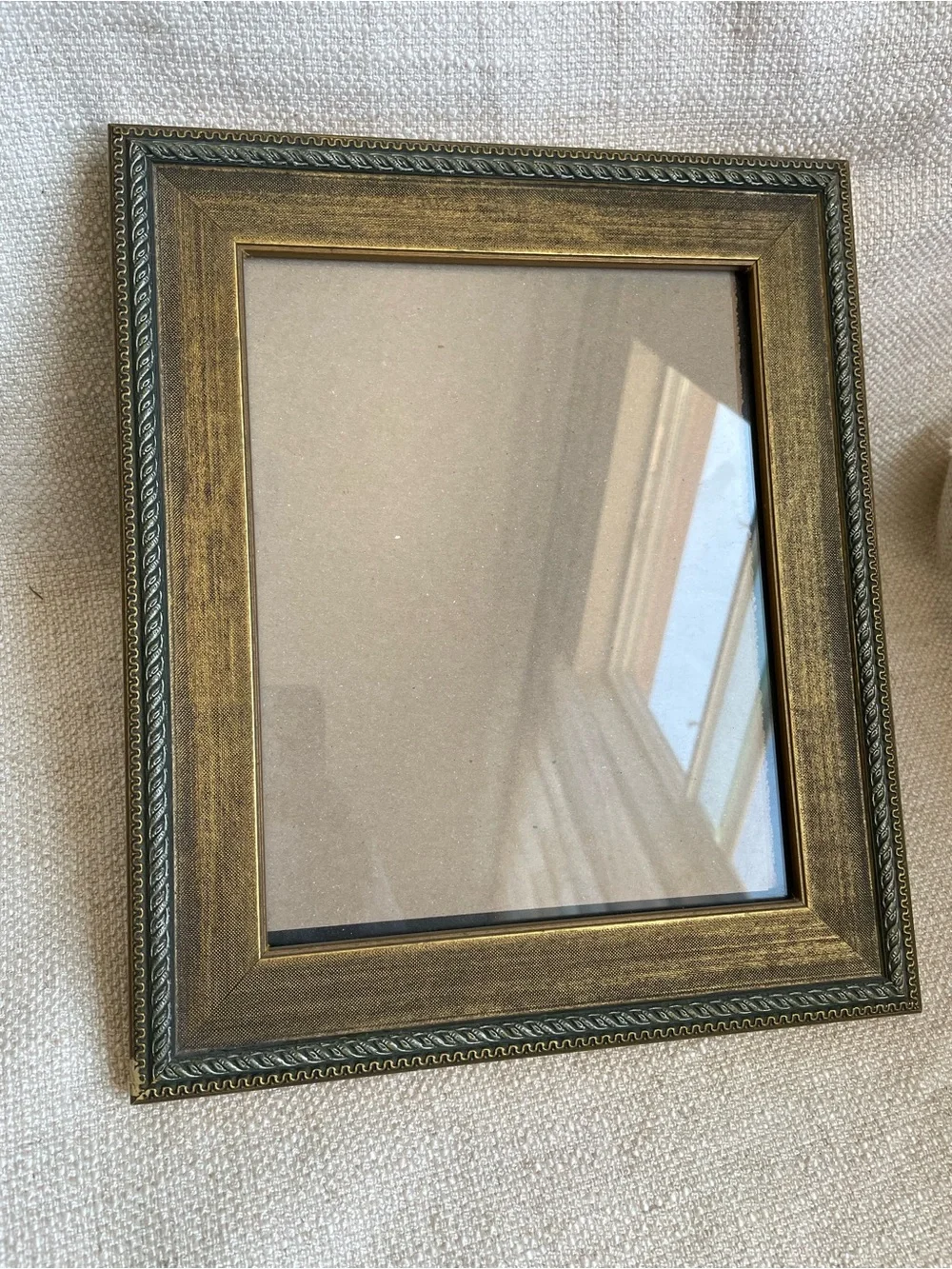 Vintage 90s Classic Ornate Gold Tone Decorative Picture Frame Fits 8x10